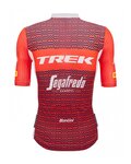 SANTINI Cyklistický dres s krátkým rukávem - TREK SEGAFREDO 2023 ORIGINAL - červená/bílá