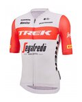 SANTINI Cyklistický dres s krátkým rukávem - TREK SEGAFREDO 2023 ORIGINAL - červená/bílá