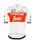 SANTINI Cyklistický dres s krátkým rukávem - TREK 2019 BLEND - bílá/červená