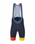 SANTINI Cyklistické kalhoty krátké s laclem - NIBALI SQUALO - modrá