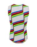 SANTINI Cyklistické triko bez rukávů - UCI COLORADO SPRINGS 1986 - bílá/duhová