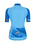 SANTINI Cyklistický dres s krátkým rukávem - UCI WORLD LADY - světle modrá
