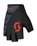 SCOTT Cyklistické rukavice krátkoprsté - ASPECT SPORT GEL SF - šedá/červená