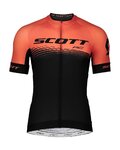SCOTT Cyklistický dres s krátkým rukávem - RC PRO 2019 - oranžová/černá