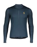 SCOTT Cyklistický dres s dlouhým rukávem letní - ENDURANCE 10 SUMMER - modrá