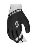 SCOTT Cyklistické rukavice dlouhoprsté - RC TEAM LF - bílá/černá