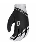 SCOTT Cyklistické rukavice dlouhoprsté - RC TEAM LF - bílá/černá