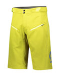 SCOTT Cyklistické kalhoty krátké bez laclu - TRAIL VERTIC - žlutá