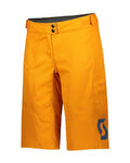 SCOTT Cyklistické kalhoty krátké bez laclu - TRAIL VERTIC LADY - žlutá