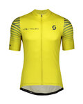SCOTT Cyklistický dres s krátkým rukávem - RC TEAM 10 - modrá/žlutá