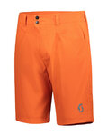SCOTT Cyklistické kalhoty krátké bez laclu - TRAIL MTN - oranžová