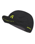 SCOTT Cyklistická čepice - NO SHORTCUTS - černá/žlutá