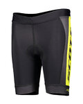 SCOTT Cyklistické kalhoty krátké bez laclu - RC PRO JUNIOR - černá/žlutá