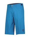 SCOTT Cyklistické kalhoty krátké bez laclu - TRAIL FLOW - modrá