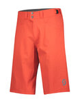 SCOTT Cyklistické kalhoty krátké bez laclu - TRAIL FLOW - červená