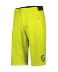 SCOTT Cyklistické kalhoty krátké bez laclu - TRAIL VERTIC 2021 - žlutá