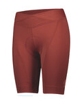 SCOTT Cyklistické kalhoty krátké bez laclu - ENDURANCE 40+ - červená