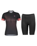 SCOTT Cyklistický krátký dres a krátké kalhoty - GRAVEL CONTESSA LADY - fialová/černá