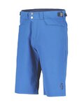 SCOTT Cyklistické kalhoty krátké bez laclu - TRAIL FLOW - modrá