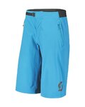 SCOTT Cyklistické kalhoty krátké bez laclu - TRAIL VERTIC - modrá