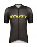SCOTT Cyklistický krátký dres a krátké kalhoty - RC PRO SS - šedá/žlutá/černá
