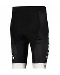 SCOTT Cyklistické kalhoty krátké bez laclu - RC TEAM ++ 2022 - černá/bílá