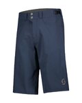 SCOTT Cyklistické kalhoty krátké bez laclu - TRAIL FLOW - modrá