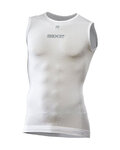 SIX2 Cyklistické triko bez rukávů - SML BT - bílá