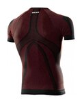 SIX2 Cyklistické triko s krátkým rukávem - TS1 II - bordó