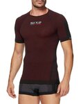 SIX2 Cyklistické triko s krátkým rukávem - TS1 II - bordó