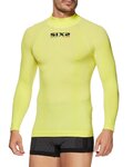 SIX2 Cyklistické triko s dlouhým rukávem - TS3 II - žlutá