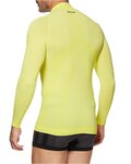 SIX2 Cyklistické triko s dlouhým rukávem - TS3 II - žlutá