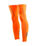 SIX2 Cyklistické návleky po celé délce nohy - GAMI - oranžová