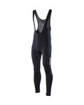 SIX2 Cyklistické kalhoty dlouhé s laclem - SLP WINTER - černá