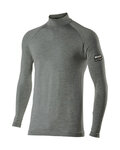 SIX2 Cyklistické triko s dlouhým rukávem - TS3 MERINOS - šedá