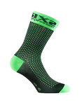 SIX2 Cyklistické ponožky klasické - COMP SHO - zelená/černá