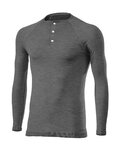 SIX2 Cyklistické triko s dlouhým rukávem - SERAFINO MERINOS - šedá