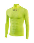 SIX2 Cyklistické triko s dlouhým rukávem - TS3 C - žlutá