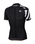 SPORTFUL Cyklistický dres s krátkým rukávem - PRISM - bílá/černá