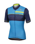 SPORTFUL Cyklistický dres s krátkým rukávem - SQUADRA CORSE - žlutá/modrá/světle modrá