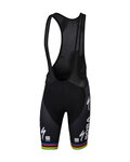 SPORTFUL Cyklistické kalhoty krátké s laclem - BORA HANSGROHE 2018 - černá