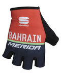 SPORTFUL Cyklistické rukavice krátkoprsté - BAHRAIN MERIDA 2017 - černá/červená