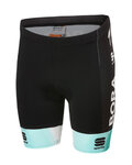 SPORTFUL Cyklistické kalhoty krátké bez laclu - BORA 2020 KIDS - černá/zelená