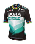 SPORTFUL Cyklistický dres s krátkým rukávem - BORA HANSGROHE 2020 - černá/zelená/vícebarevná