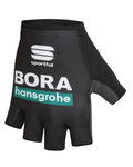 SPORTFUL Cyklistické rukavice krátkoprsté - BORA HANSGROHE 2020 - černá