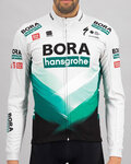 SPORTFUL Cyklistická zateplená bunda - BORA HANSGROHE 2021 - zelená/šedá