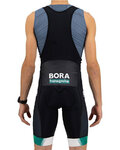 SPORTFUL Cyklistické kalhoty krátké s laclem - BORA HANSGROHE 2021 - černá