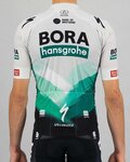 SPORTFUL Cyklistický dres s krátkým rukávem - BORA HANSGROHE 2021 - šedá/zelená
