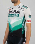 SPORTFUL Cyklistický dres s krátkým rukávem - BORA HANSGROHE 2021 - šedá/zelená