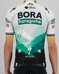 SPORTFUL Cyklistický dres s krátkým rukávem - BORA HANSGROHE 2021 - šedá/zelená